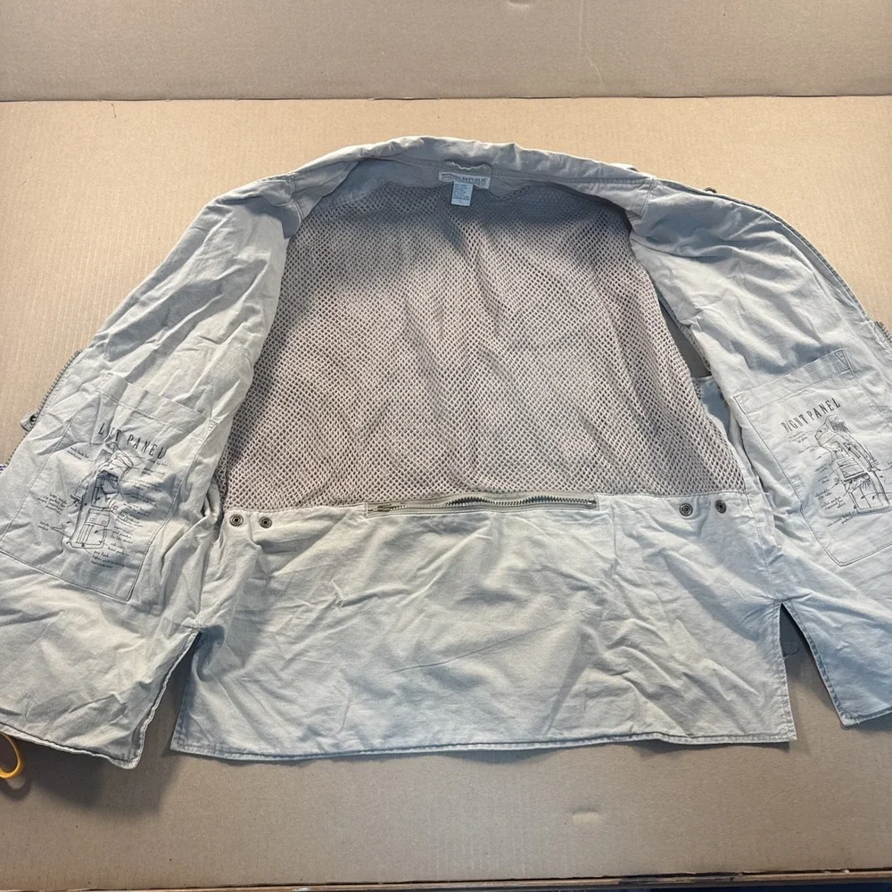 Banana Republic Vintage Utility Safari Hunting Fishing Khaki Vest Size Large‎